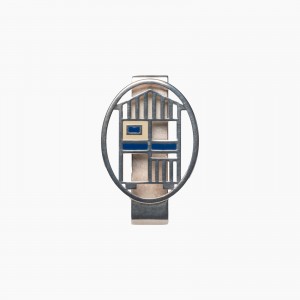 Fermasoldi in Argento - blu